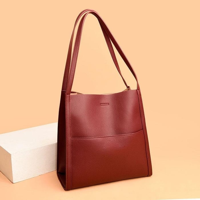 Ida | Sleek Leather Shoulder Bag