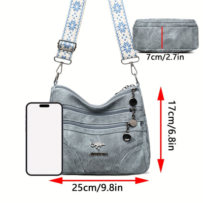 Kaori | Afslappet Denim Skuldertaske