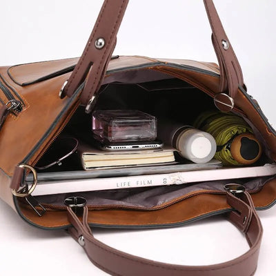 Ida | Classic Leather Tote Bag