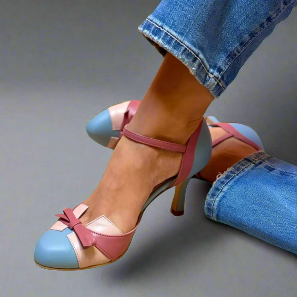 Lise | Elegant Color-Block Heels