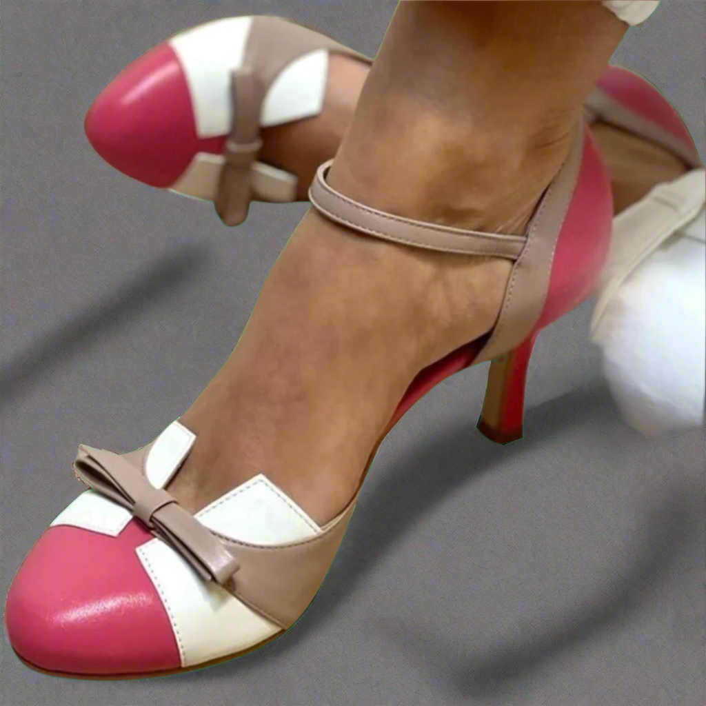 Lise | Elegant Color-Block Heels