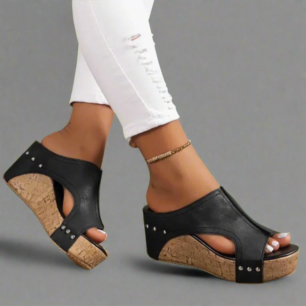 Eva | Wedge Cork Sandals