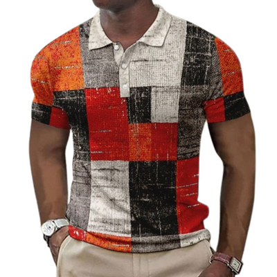 Rafaele™ White/Brown | Short Sleeve Polo