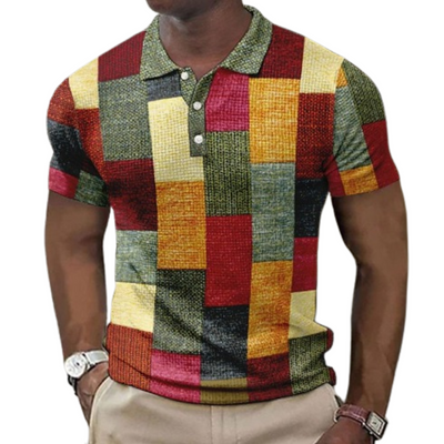Rafaele™ White/Brown | Short Sleeve Polo