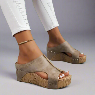 Eva | Wedge Cork Sandals