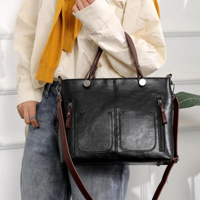 Ida | Classic Leather Tote Bag