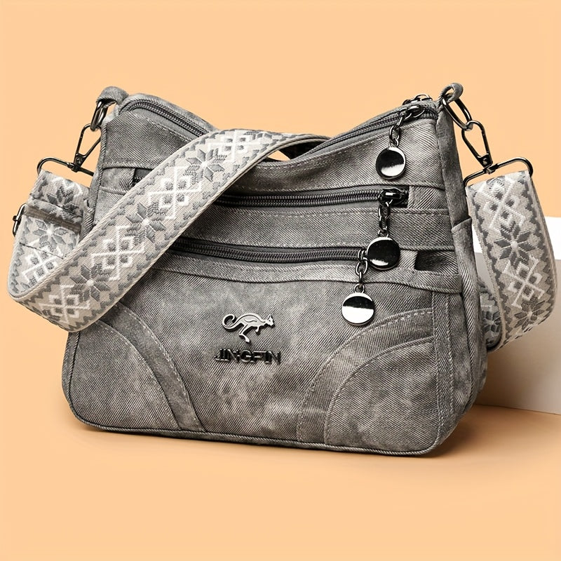 Kaori | Afslappet Denim Skuldertaske
