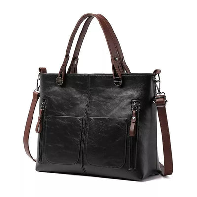 Ida | Classic Leather Tote Bag