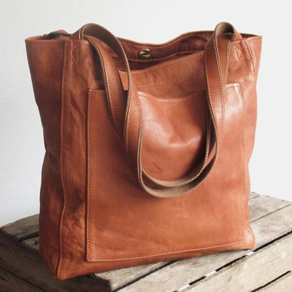 Liv | Vintage Leather Shoulder Tote