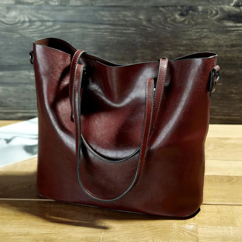 Mille | Sculpted Leather Tote