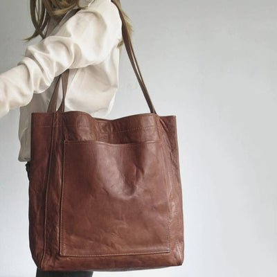 Liv | Vintage Leather Shoulder Tote