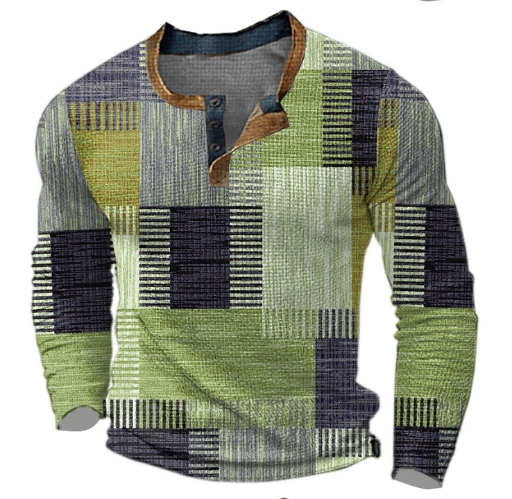 Raffaele™ Orange | Long Sleeve Polo Shirt