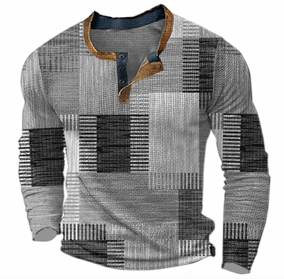 Raffaele™ Orange | Long Sleeve Polo Shirt