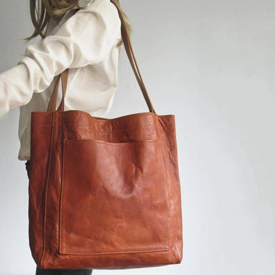 Liv | Vintage Leather Shoulder Tote