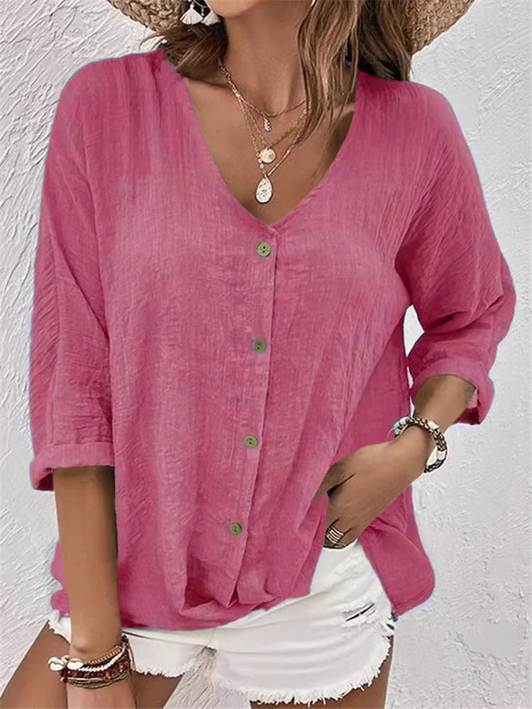 Sophie | Breezy Button-Up Shirt