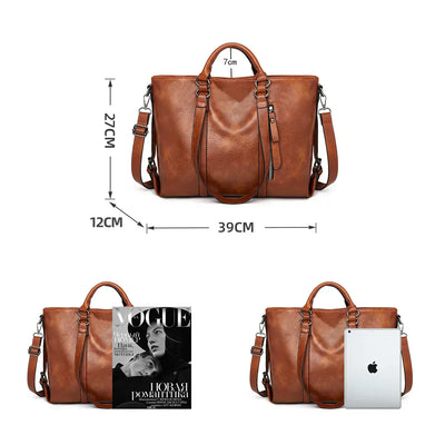 Nora | Premium Leather Tote Bag