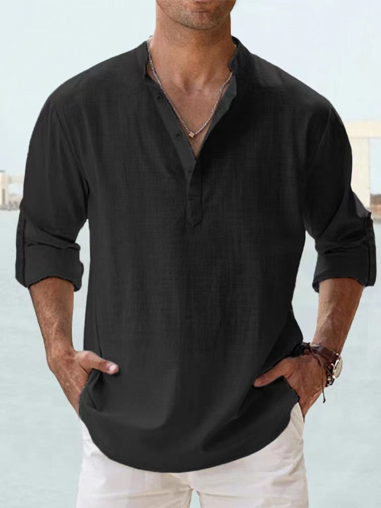 Anders | Afslappet Henley-skjorte