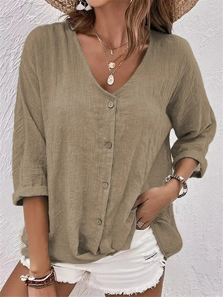Sophie | Breezy Button-Up Shirt