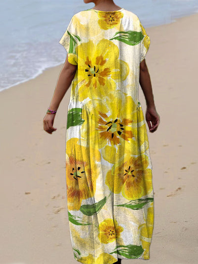 Lana | Yellow Floral Dress