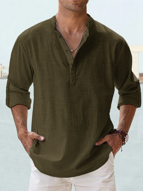 Kasper | Afslappet Henley-skjorte