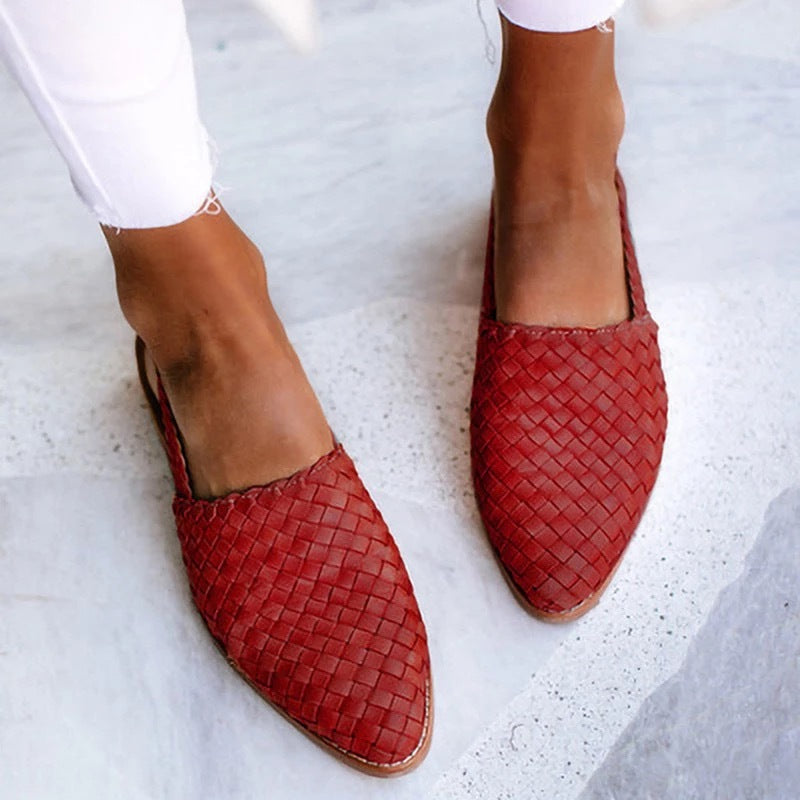 Fiona | Vævede slip-on flade sko