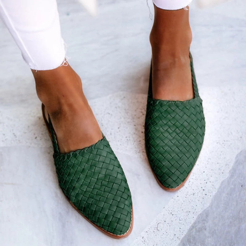 Fiona | Vævede slip-on flade sko