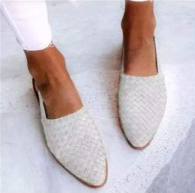 Fiona | Vævede slip-on flade sko