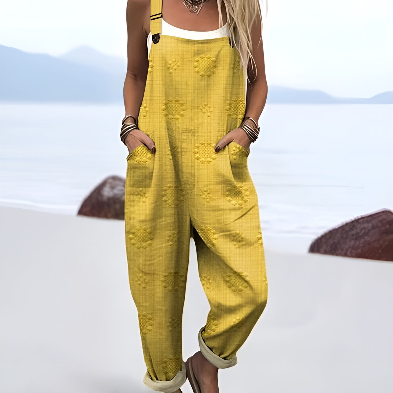 Maj | Solvævede Overalls med Lommer