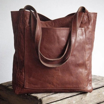 Liv | Vintage Leather Shoulder Tote