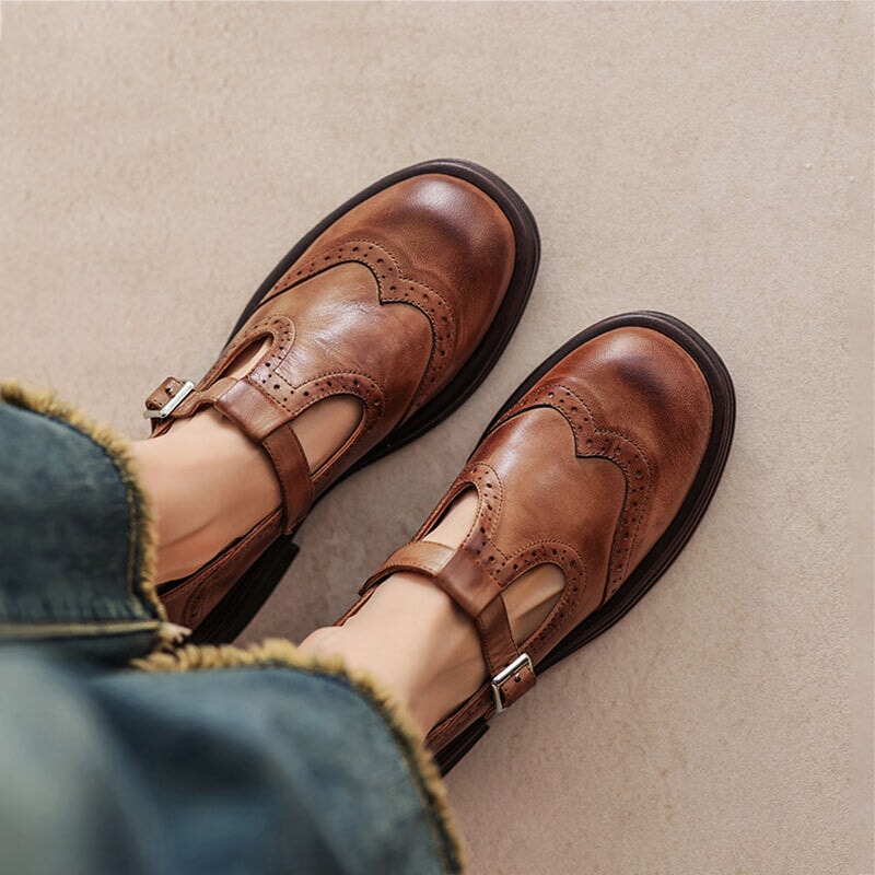 Mattea | Elegante Mary Janes i læder