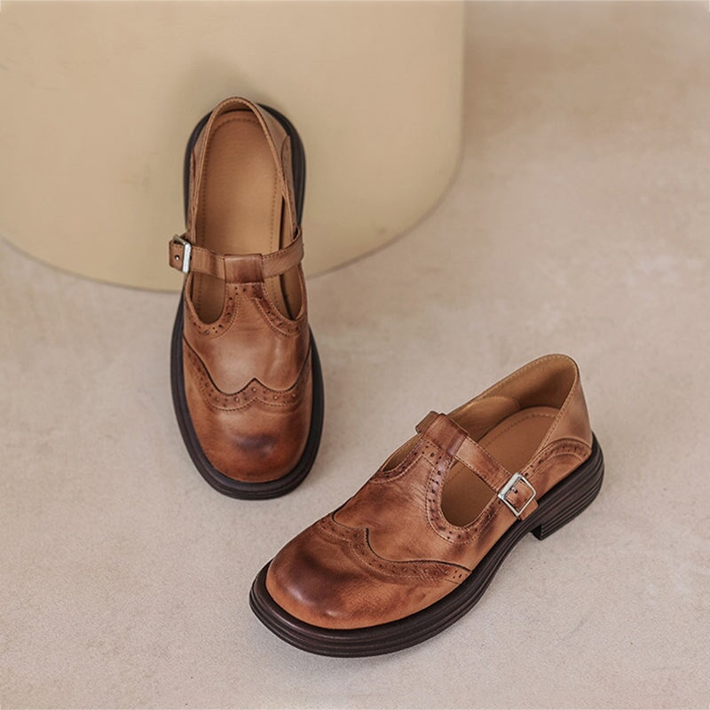 Mattea | Elegante Mary Janes i læder